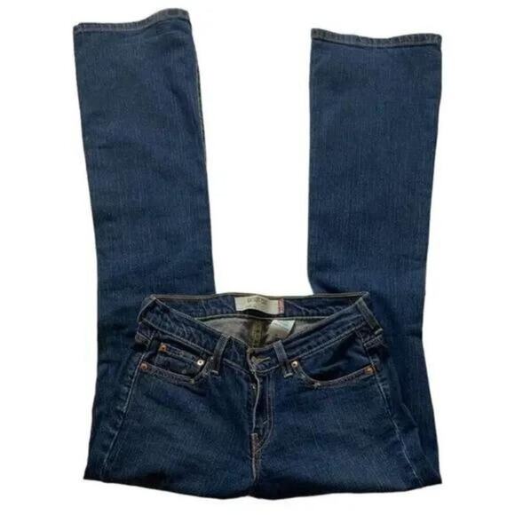 Levi's Jeans Bootcut Womens Size 6 Long Straight Leg Stretch Dark Wash Denim - Picture 6 of 9